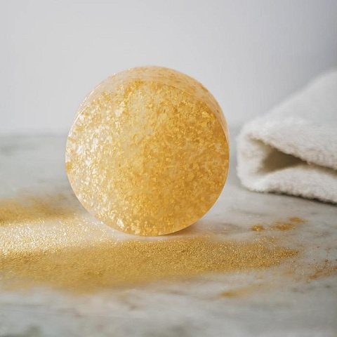 Плацентарное мыло с частицами сусального золота